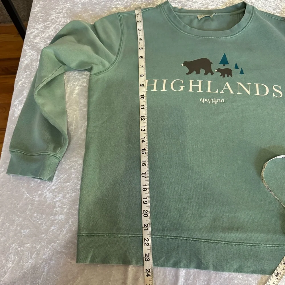 🌲 Spartina 449 “Highlands” Graphic Sweatshirt – Sage Green (Size S) - Picture 6 of 6
